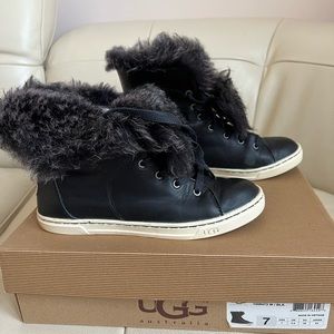 UGG Australia Croft Sheepskin High Top Sneakers
